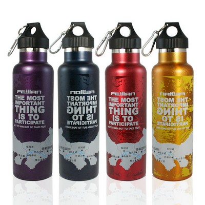 25 Oz. Double Wall Metal Sport Water Bottle