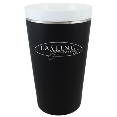 18 Oz. Black CeramiSteel Double Wall Stainless Tumbler