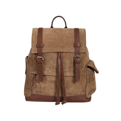 Suede & Leather Backpack