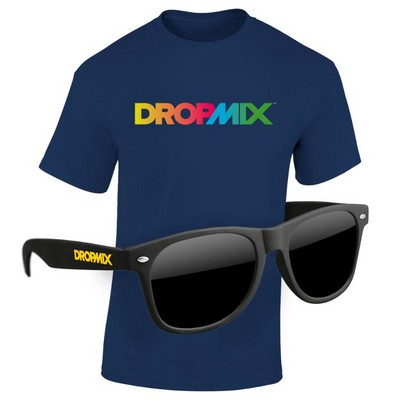 KIT: Full-Color DTG T-Shirt (Dark) & Sunglasses (12x12in)