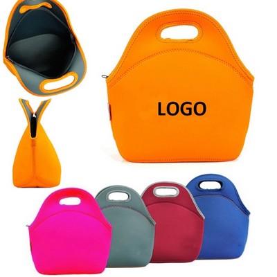 Zippered Neoprene Lunch Tote