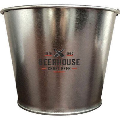 5 QT Galvanized Bucket w/Metal Handle