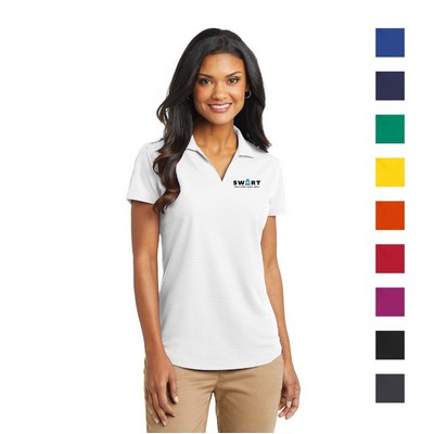 Port Authority® Ladies Dry Zone® Embroidered Grid Polo