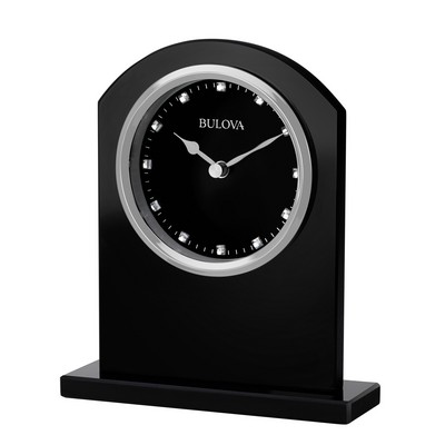 Ebony Crystal Tabletop Clock