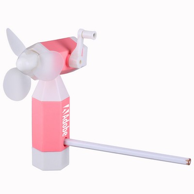 Hand-Driven Fan & Pencil Sharpener (Shorter Prod Time)