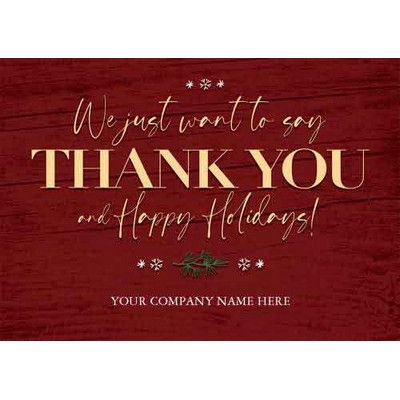 Barnboard Thanks Holiday Cards