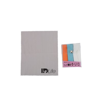 3 Pcs Microfiber Screen Cleaning Cloth In Pvc Pouch