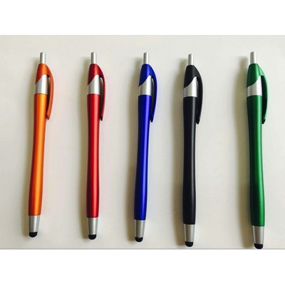 Hot sale classic colored stylus Contour shaped Pens