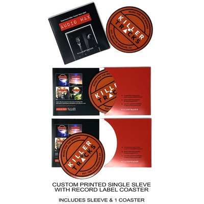 Single Sleeve - 1-Sided Record Label Coasters