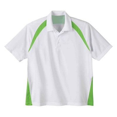 Two-Toned Men's Cool Mesh Polo Shirt