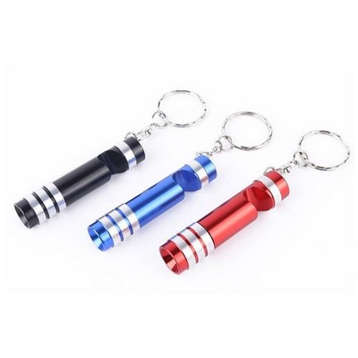 Aluminum LED Bottle Opener Keychain