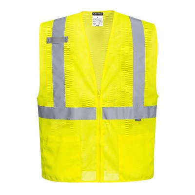 Economy Hi-Vis Band and Brace Zipped Vest