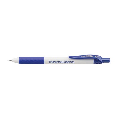 EnerGel-X® White Barrel Metal Tip Gel Ink Pen - Blue