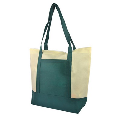 Non-Woven Two-Tone Tote Bag