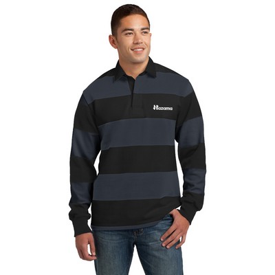 Sport-Tek® Classic Long Sleeve Rugby Polo