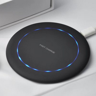 10W Round Desktop Wireless Faster Charger For Phone