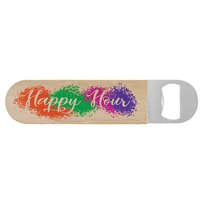 1.5" x 7" Sublimatable Wood Bottle Opener