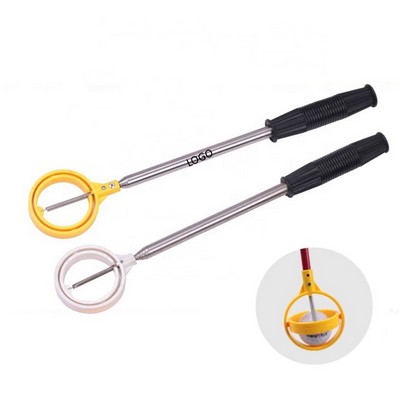 Telescopic Golf Ball Pick Up w/Automatic Locking Scoop