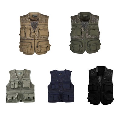 Outdoor Work Fishing Vest W/ Pockets