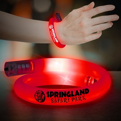 Red Flashing Coil Tube Bracelet