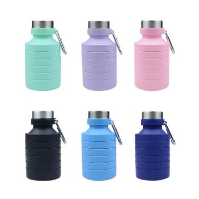 800ml Silicone Collapsible Sports Water Bottle