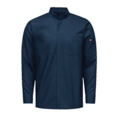 Red Kap® Solid Long Sleeve Pro+ Work Shirt w/OilBlok & MIMIX™ - Navy Blue