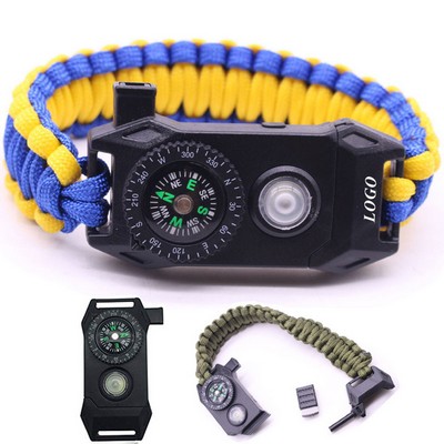 LED Outdoor Survival Paracord Rope Bracelet