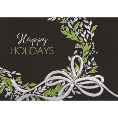 Sweet Green Wreath Holiday Cards