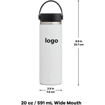 Flask Wide Mouth Bottle w/Flex Cap