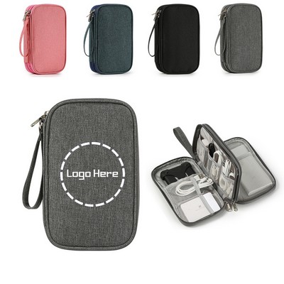 Luxury Water Repellent Electronic Accessories Organizer Case