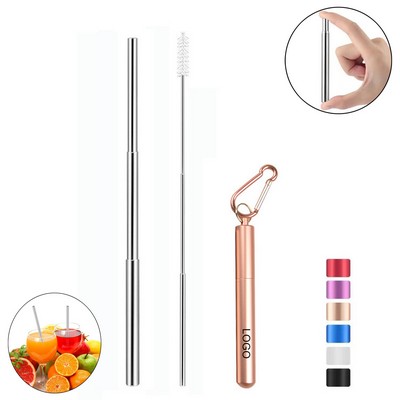 Collapsible Pocket Drinking Straws Set