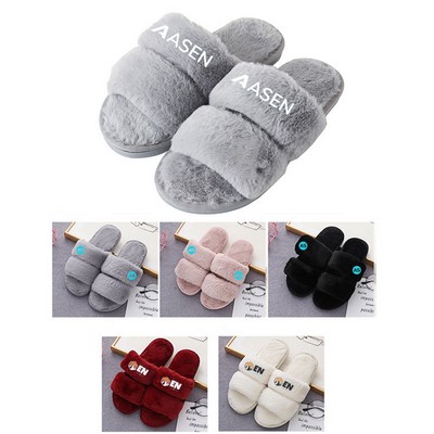 Womens Fluffy Slippers