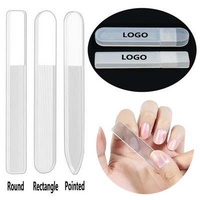 Glass Nail File With Plastic Case