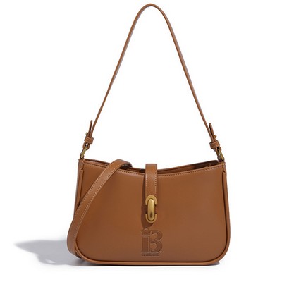 Brown PU Leather Tote Shoulder bags