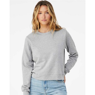 BELLA+CANVAS® Women's Sponge Fleece Classic Crewneck Pullover