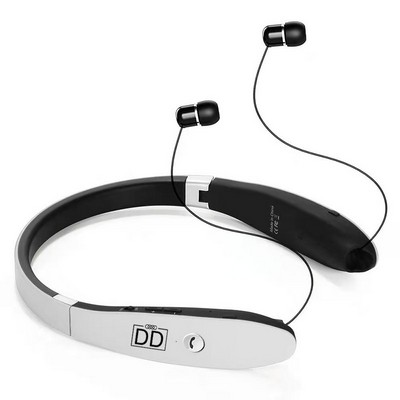 Neckband Headphones With Retractable Earbuds