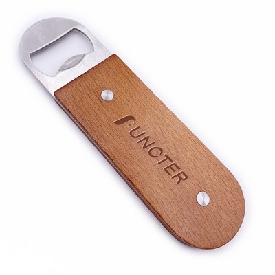 Wood Handheld Beer Opener Beverage Opener-Size L