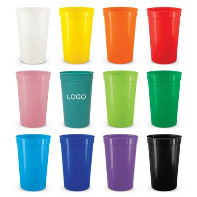 16 22 Oz Reusable Plastic Stadium Cup