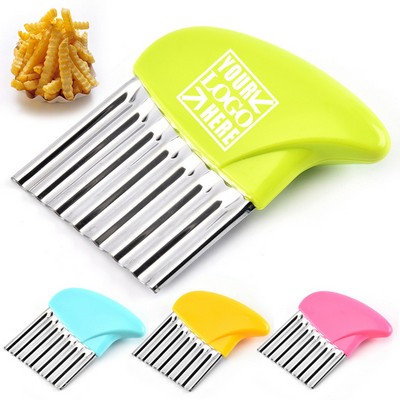 Stainless Steel Crinkle Cutter Potato Slicer