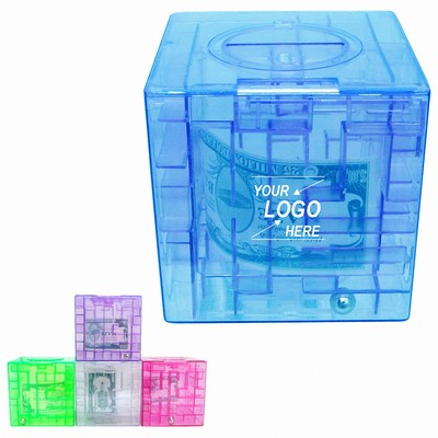 3D Piggy Bank Puzzle Cube