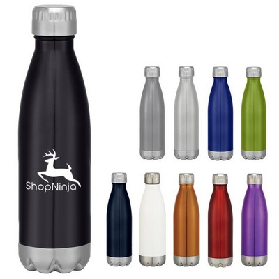 16 Oz. Full Color Round Stainless Steel Bottle