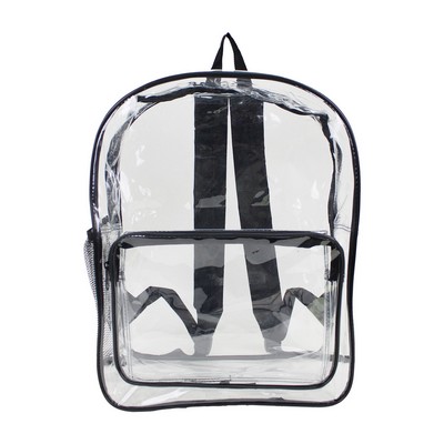 Large 17" Heavy Duty Clear Backpack