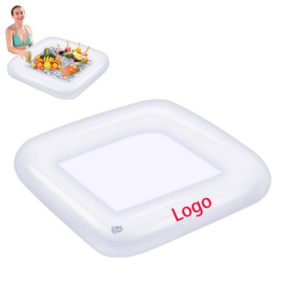 Large Capacity Collapsible Pvc Inflatable Beverage Tray