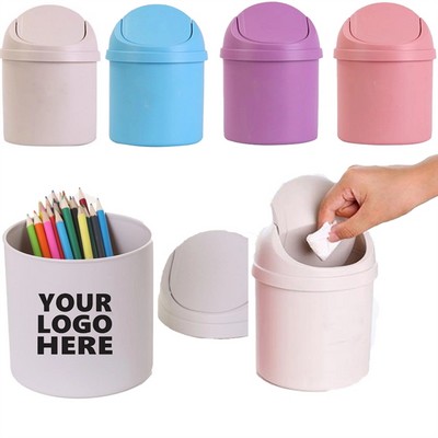 Desktop Mini Trash Can with Lid