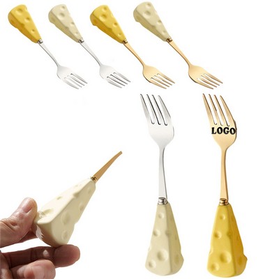 Stainless Steel fork With Cheese Handle