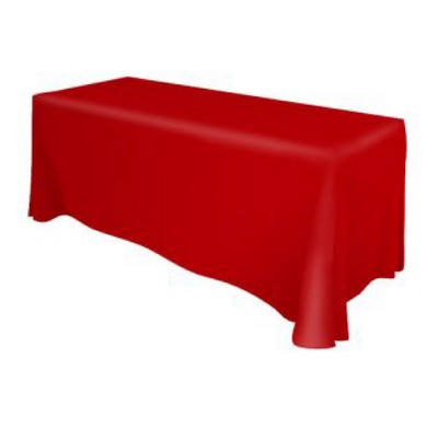 8ft Solid Color Table Throw. No graphics (Blank)