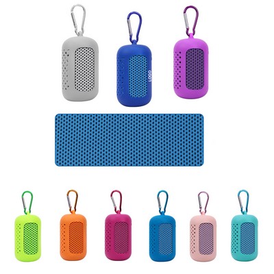 Quick Dry Towel Portable with Silicone Case