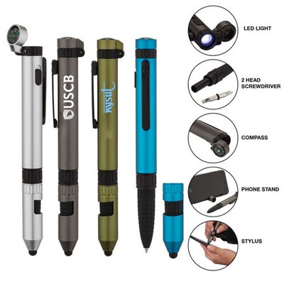 6 in 1 Multi Functional Tool Pen