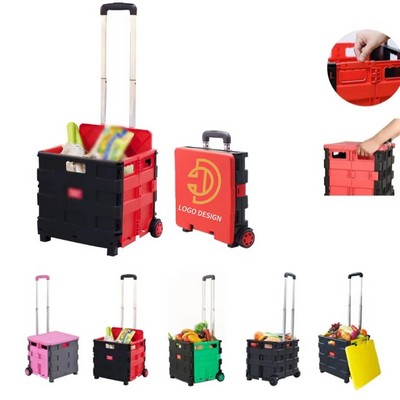 Foldable Shopping Trolley Cart