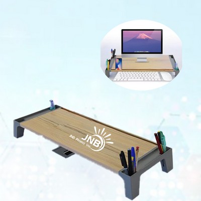 Monitor Stand Riser with Built-In USB Ports